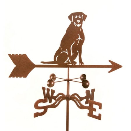 Ez Vane Sitting Lab Dog Weathervane with Four Sided Mount EZ124199